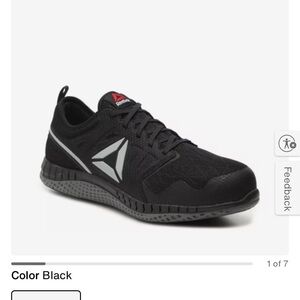 Reebok Black and Gray Running Sneakers